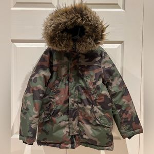 Ralph Lauren Camo Water-Resistant Down Parka Boys Size 8